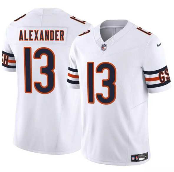 Men & Women & Youth Chicago Bears #13 Maurice Alexander White 2025 F.U.S.E. Vapor Untouchable Limited Stitched Jersey